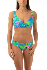 BIKINI FERRETTO DONNA  AZZURRO 823I28 52P MULTICOLOR LULI FAMA